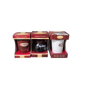 Tim Hortons Coffee Pot and Coffee Cup Mug Ornament Lot